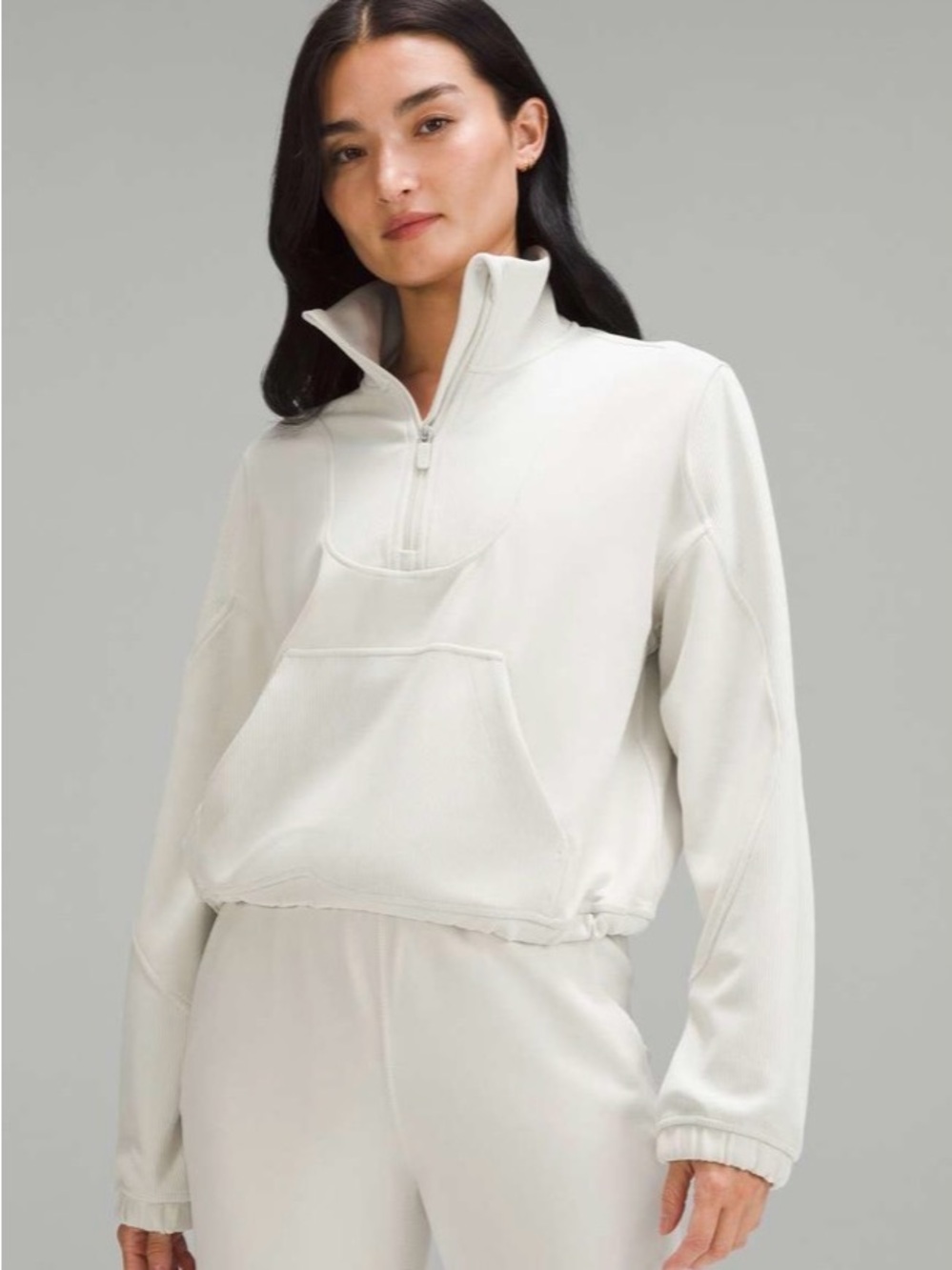 Lululemon Brushed Softstreme Ribbed Half Zip